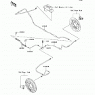 Mule 600 (KAF400-B1) Задние тормозные трубопроводы