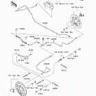 Mule 610 4x4 (KAF400-A1) Задние тормозные трубопроводы
