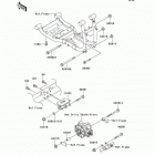 Mule 3010 Diesel 4X4 (KAF950-B2) Крепление двигателя