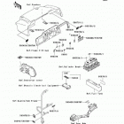 Mule 3010 Diesel 4X4 (KAF950-B2) Наклейки предупреждения