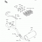Mule 3010 Diesel 4X4 (KAF950-B2) Глушитель
