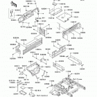 Mule 3010 Trans4x4 (KAF620-J1) Рама ,крепежные детали