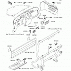 Mule 610 4x4 Hardwoods Green HD (KAF400-C1) Наклейки предупреждения