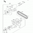 Mule 600 (KAF400-B1) Вариатор