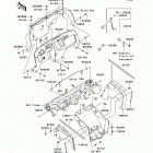 Mule 600 (KAF400-B1) Детали рамы (фронт)