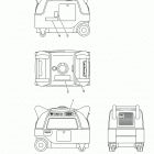 EF3000ISE/EF3000ISEB Наклейки предупреждения