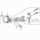 EG6500CL Поршни и шатуны