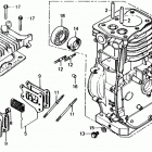EG1400Z ГБЦ и цилиндр