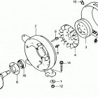 E2500K4 Rotor@generator pulley   @fan cover