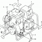 EG2200Z Наклейки предупреждения