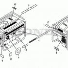 EP2500CX1 Наклейки предупреждения