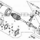 EM6500SXK2 Starter motor            (em4000sx  /  5000sxk3  /  6500...