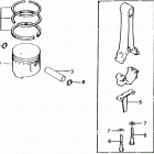 EG1400Z Поршни и шатуны