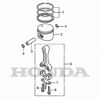 EU1000IK1 Поршни и шатуны