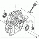 EM6500SXK2 Crankcase cover          (em4000sx  /  5000sxk3  /  6500...