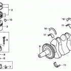 ES6500K2 Коленчатый вал и поршни