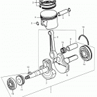 E1500K1 Коленчатый вал и поршни