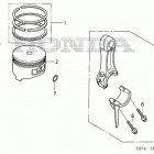 EU2000I Поршни и шатуны