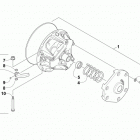 M 9000 SNO PRO LTD 162 ORANGE EARLY BUILD Привод сцепления