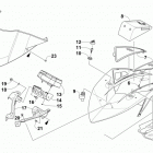 M 8000 SNO PRO LTD 162 ORANGE Ветровое стекло и панель инструментов