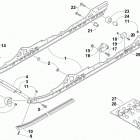 BEARCAT 2000 BLUE Рельс скольжения и гусеница