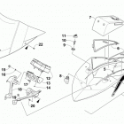 ZR 8000 SNO PRO LTD ORANGE Ветровое стекло и панель инструментов