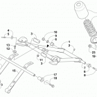 LYNX 2000 LT BLACK Задняя подвеска ,передний рычаг