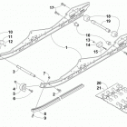 SR VIPER R-TX LE 129 ORANGE Рельс скольжения и гусеница