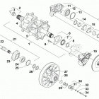 M 8000 153 GREEN Вал приводной трака и тормоза
