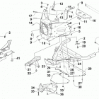M 8000 SNO PRO LTD 162 ORANGE Передний бампер и рама