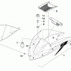 XF 7000 SNO PRO 137 ORANGE Ветровое стекло и панель инструментов