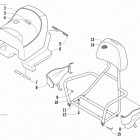 BEARCAT 2000 XT RUSSIAN BLUE Сидение пасажира и спинка