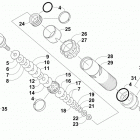 M 8000 HCR 153 GREEN Задняя  подвеска, передний амортизатор