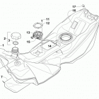 PANTERA 7000 LTD BLACK Топливный бак