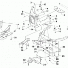 M 9000 SNO PRO LTD 162 ORANGE EARLY BUILD Передний бампер и рама
