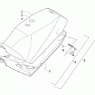 M 9000 SNO PRO LTD 162 ORANGE EARLY BUILD Сидение