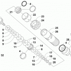 SR VIPER M-TX SE 162 BLUE Задняя  подвеска, передний амортизатор