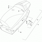 ZR 6000 SNO PRO LTD ES ORANGE Сидение