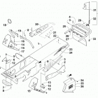 SRX 120 BLUE Шасси, скамейка для ног и задний  бампер