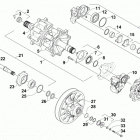 M 8000 SNO PRO 162 ORANGE Вал приводной трака и тормоза