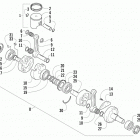 BEARCAT 2000 XT RUSSIAN BLUE Поршень и коленвал