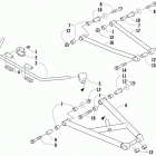 BEARCAT 5000 XT LTD RUSSIAN BLACK Рычаги подвески и стабилизатор