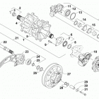 SR VIPER R-TX LE 129 ORANGE Вал приводной трака и тормоза
