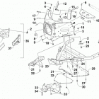 M 8000 SNO PRO 162 ORANGE Передний бампер и рама