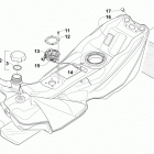 PANTERA 7000 BLACK Топливный бак