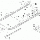 PANTERA 7000 LTD EB BLACK Рельс скольжения и гусеница