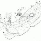 SR VIPER M-TX SE 162 BLUE Топливный бак