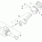 SRX 120 BLUE Поршни и коленвал