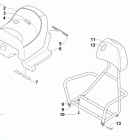 BEARCAT 2000 XTE RUSSIAN BLACK Пассажирское сиденье
