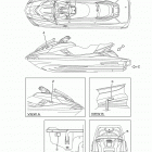 WAVE RUNNER FX SHO FA1800P Наклейки предупреждения